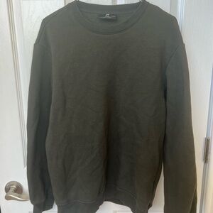 H&M Men's Dark Olive Crewneck Sweater